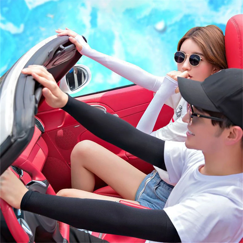 

Пара летних рукавов Ice sSlk с холодными рукавами Рукава без пальцев