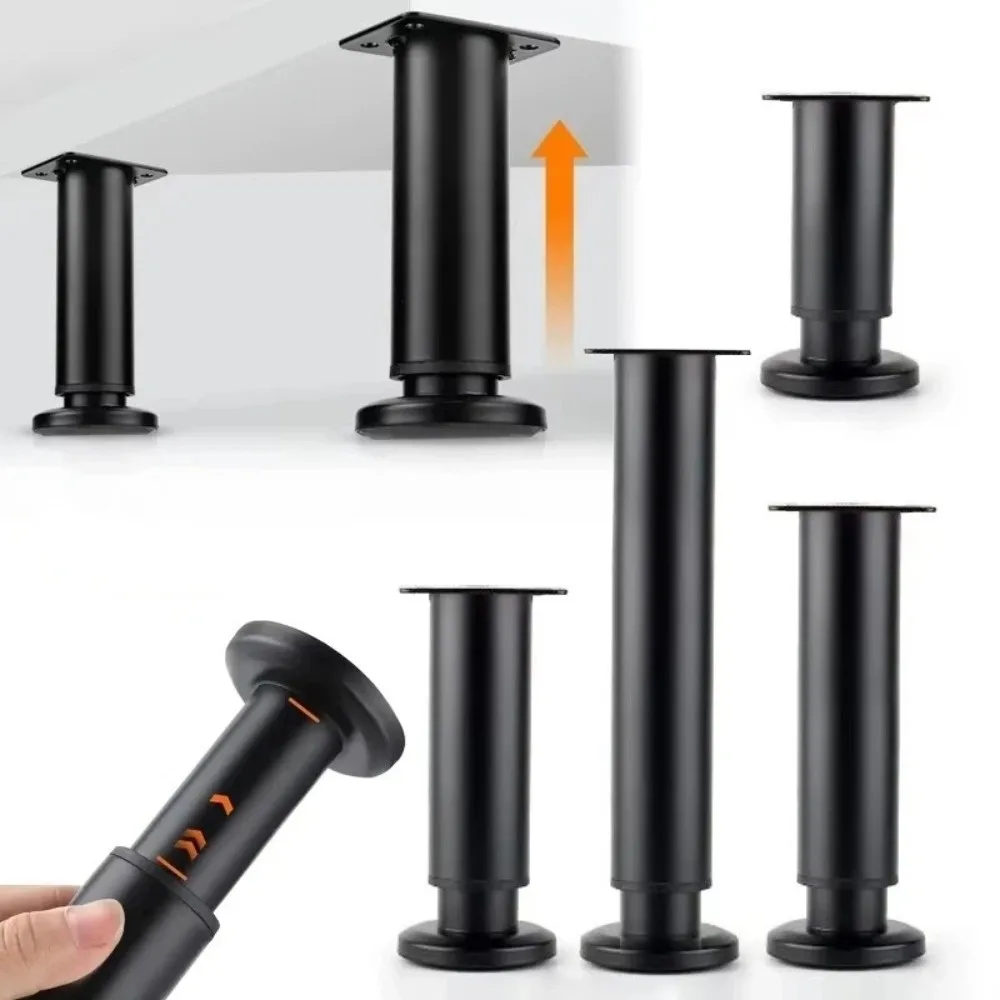 Non-Slip Telescopic Table Legs Adjustable Load Bearing Support Metal Furniture Support Rod Desk Support Foot Stand Cabinets