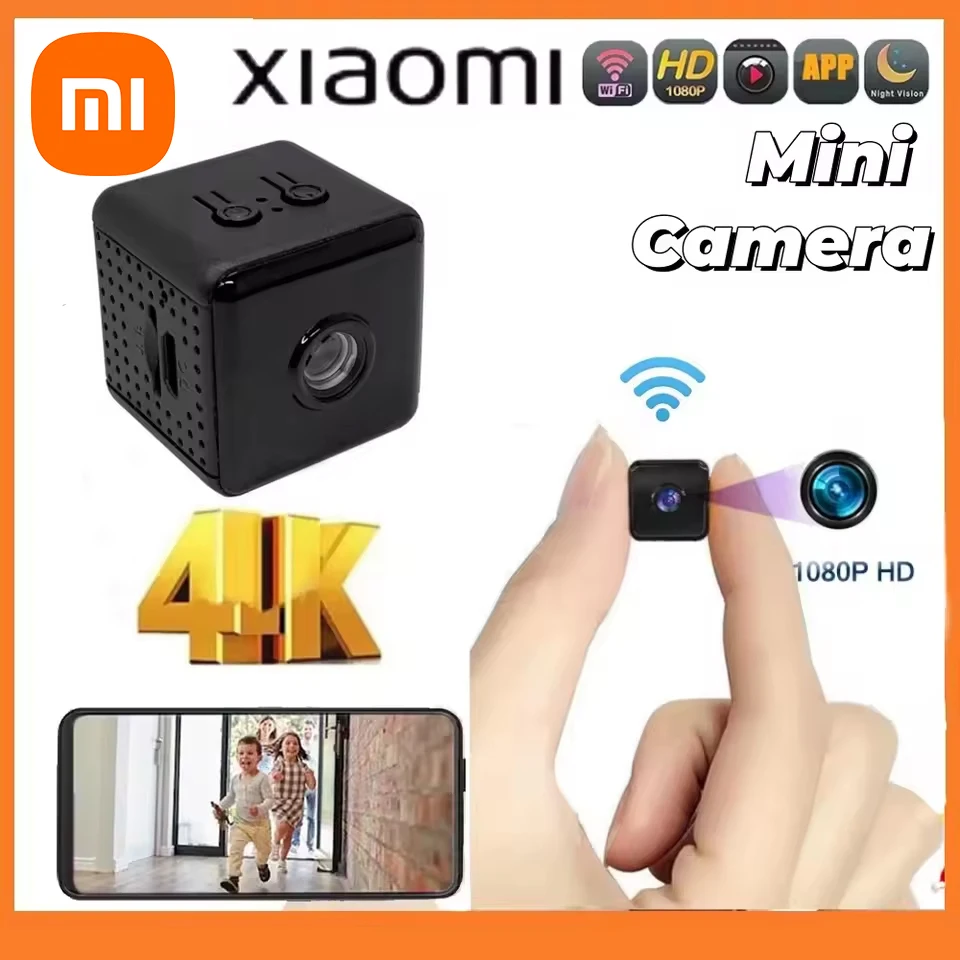 Xiaomi-mini câmera 1080p, sem fio, wi-fi, monitor remoto, casa, ip, detecção de movimento, gravador, bateria super longa duração