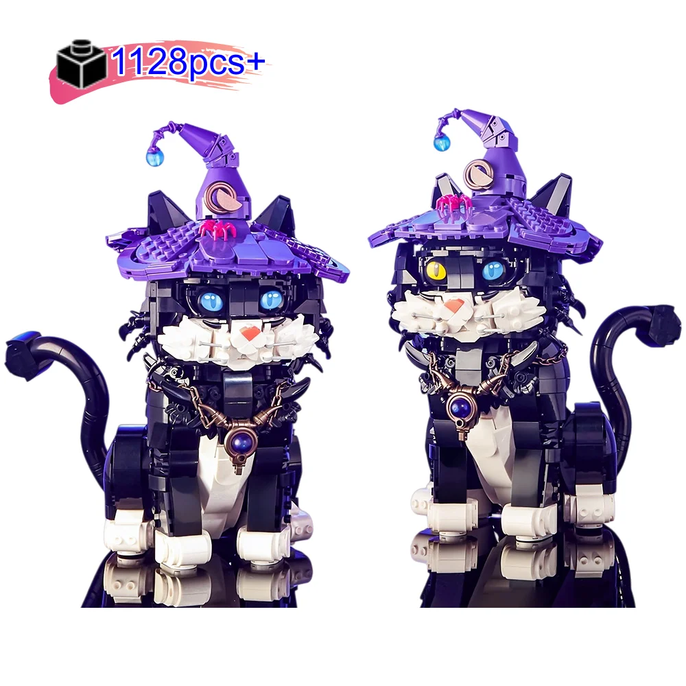 

2025 креативный DIY Волшебный фильм мир Волшебный кот набор строительных блоков MOC сборная игрушка для детей подарки на день рождения и Рождество 1128 шт.