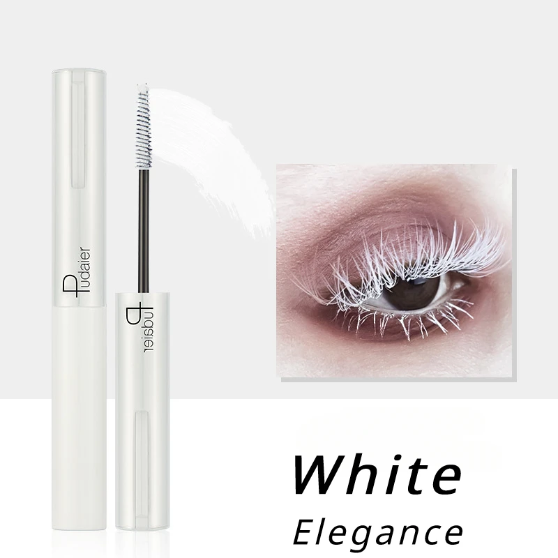 Mode Witte Mascara Make-Up 4d Zijdeachtige Natuurlijke Lange Lash Mascara Waterdichte Mascara Extensie Dikke, Duurzame Curling Mascara Rimel