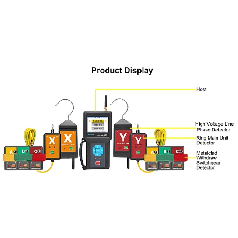 ETCR1560 Détecteur de Phase Haute Tension Sans Fil, Multifonction, Anneau, Réseau, Armoire Centrale