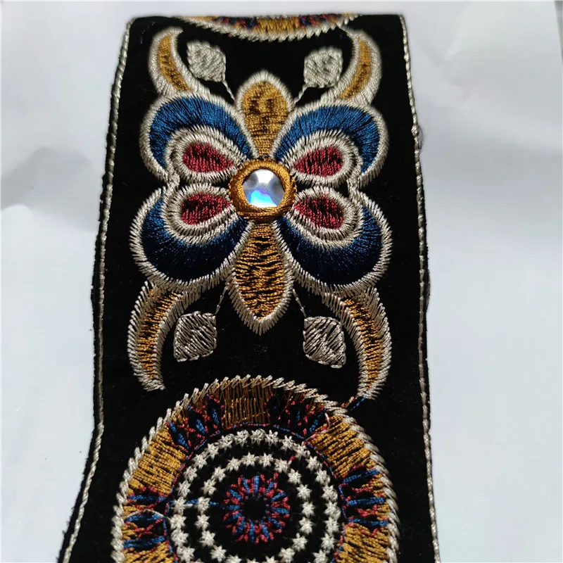 

8-18cm Width Ethnic Embroidery Lace Ribbon Jacquard Webbing Trim DIY Clotheing Bags HomeTextile Decorative Accessories