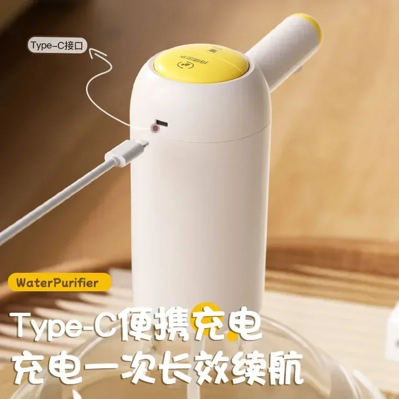 Насос для бутылки с водой, зарядка через USB, автоматический переключатель, диспенсер для питья, автоматический переключатель в один клик, диспенсер для питьевого насоса с ночником