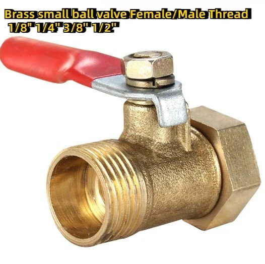 5pcs Brass small ball valve 1/8