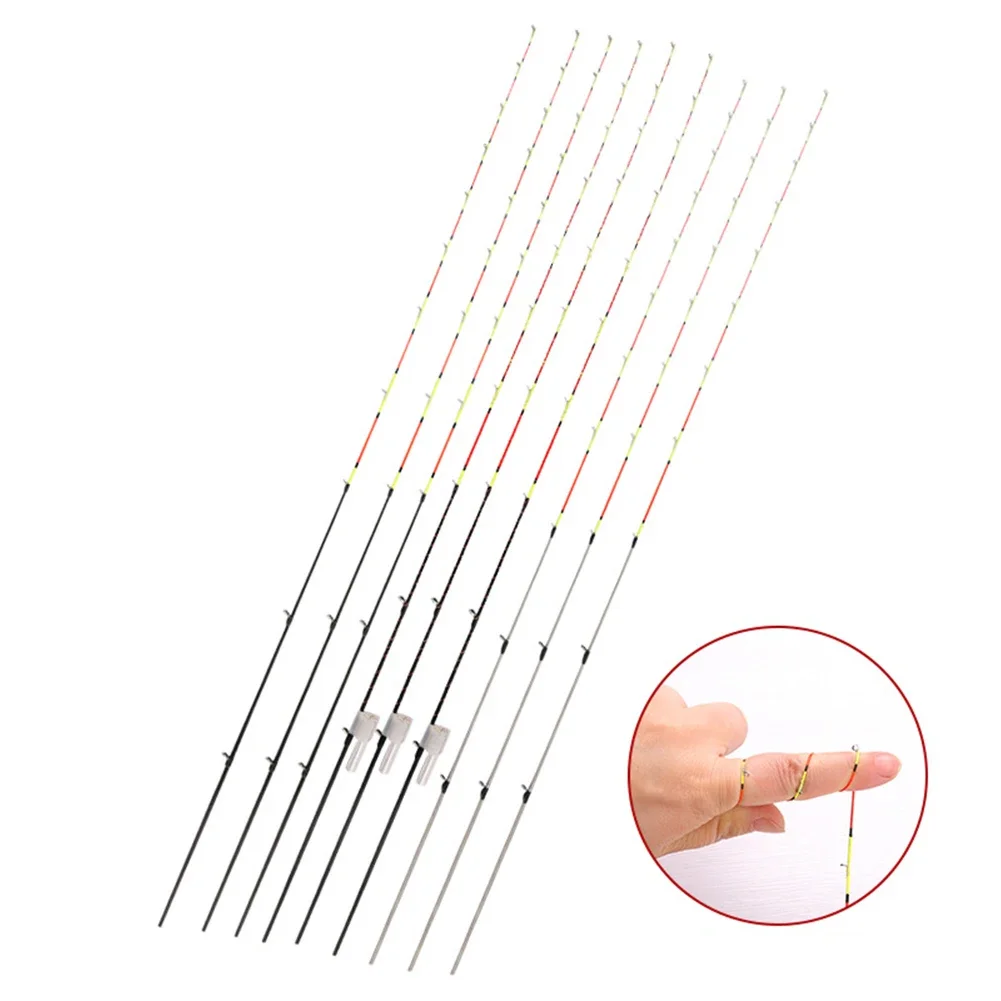 55cm Half/Full Titanium Raft Stick Tip Night Fishing Pole Refit Tip Replacement Outdoor Fishing Tackle Tool Accessories