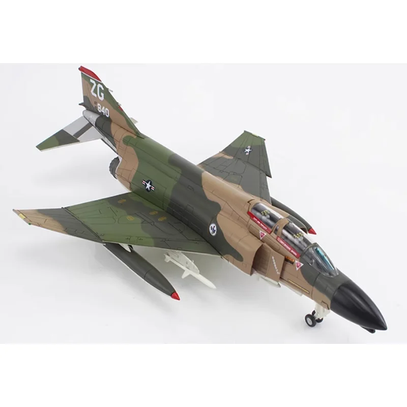 Diecast 1/72 Scale US Air Force F4C Wild Weasel Fighter Model Simulation Alloy Finished Model Aircraft Collection Decoration