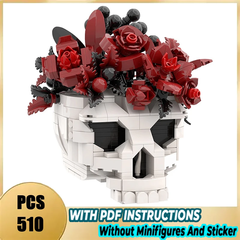 

Exquisite brand new MOC building blocks Small Skeleton Flower Technical modules bricks model gift Christmas toy DIY assembly set