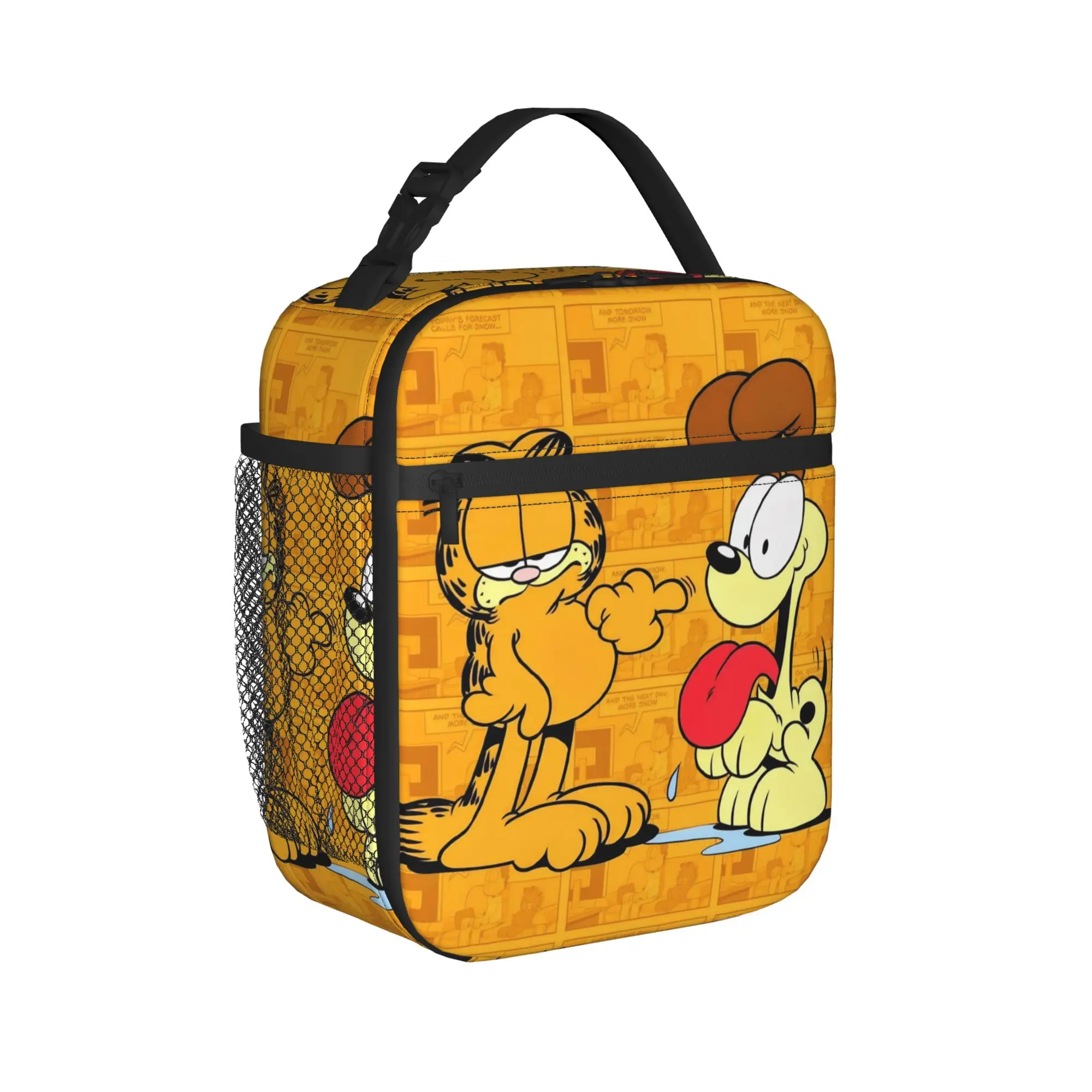

Термосумка для обедов Garfielded, портативная многоразовая сумка-холодильник, ланч-бокс для офиса, пикника, для девочек и мальчиков