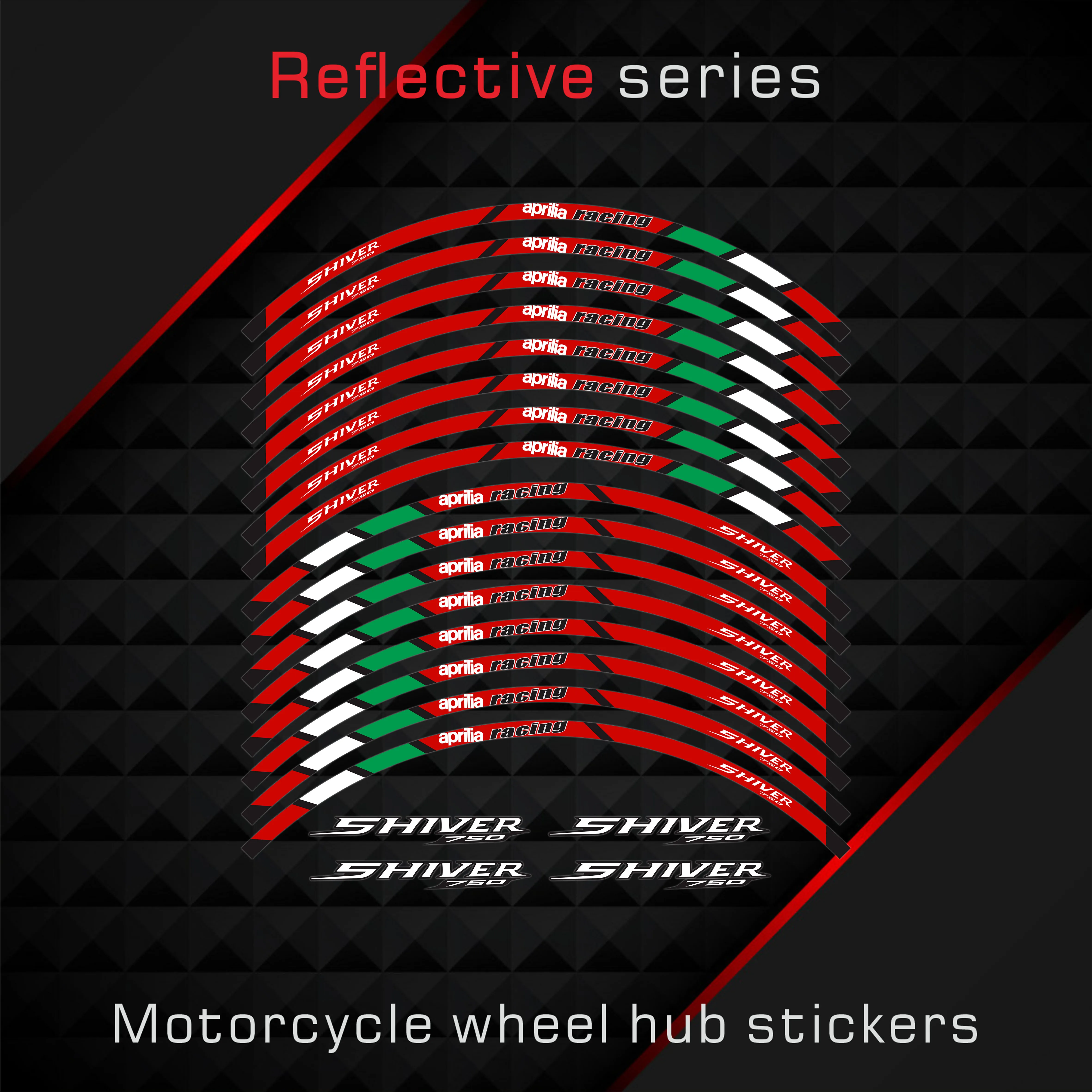 FOR Aprilia Shiver 750 900 Motorcycle Parts Contour Wheel Decoration Decal Sticker Red Shiver750 900