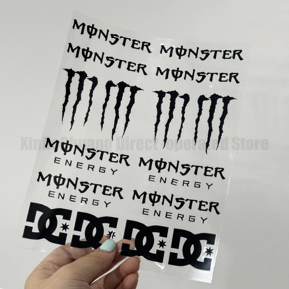 Monster Energy Modified Car Motorcycle Stickers Ghost Claw Helmet Decals Racing Tail Box Waterproof Reflective Stickers