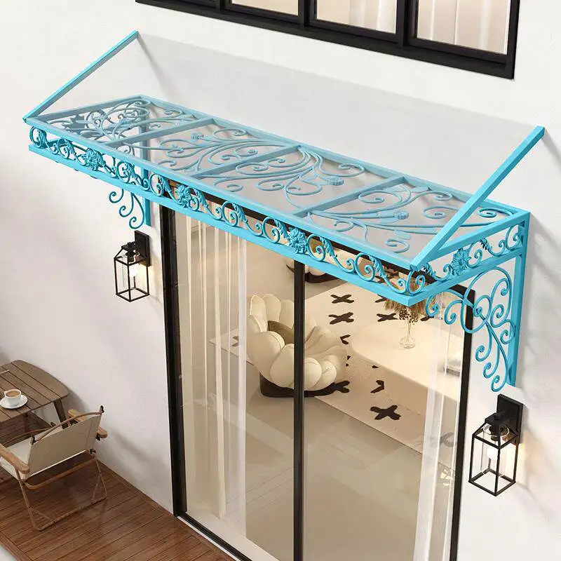 Aluminum alloy French canopy awning balcony household eaves door head wrought iron rain cover outdoor courtyard windowsill