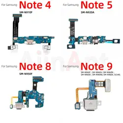 Aiinant USB-Ladegerät, Sub-Board, Dock, Ladeanschluss, Flexkabel für Samsung Galaxy Note 4, 5, 8, 9, N950F, N950N, N950U, N960F, N960N, N960U