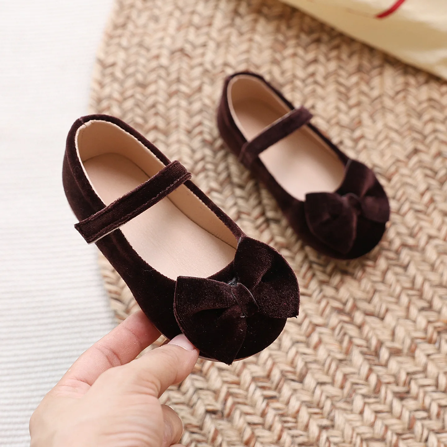 

Bowknot Fashion Kids Causal Ballet Flat Shoes Soft New Girl Princess Shoes Spring Autumn Round-toe Children's Leather Shoes