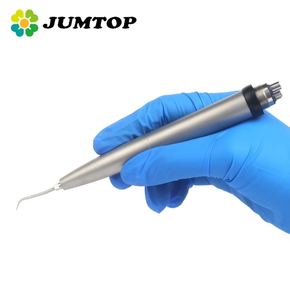 JUMTOP Dental Air Scaler Handpiece Sonic Scaler Tooth Cleaner with K1/K2/K3 Ultrasonic Scaler Tips for Tooth Calculus Remover