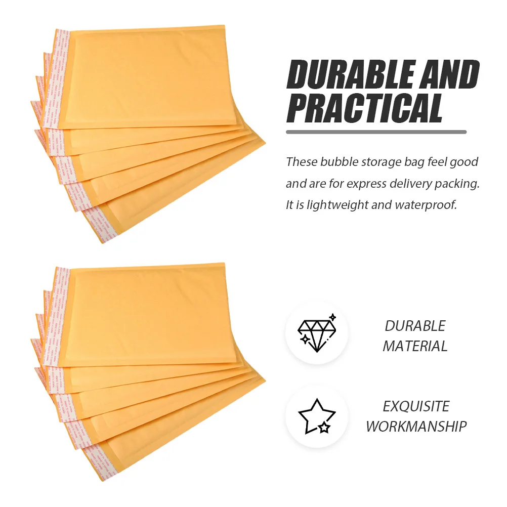 

50Pcs Bubble Storage Bags Heavy Duty Tear Resistant Mailing Envelopes for Office Home School Express Packaging Pouch