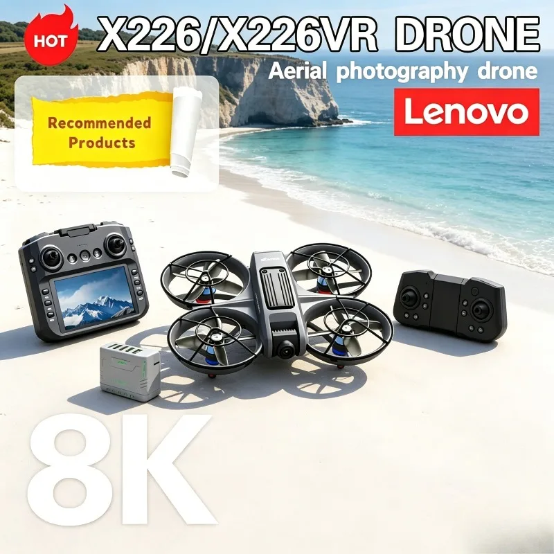 

Дрон Lenovo X226/X226VR 8K с экраном, квадрокоптер, игрушка-подарок для детей, профессиональный радиоуправляемый вертолет, самолет, RC дрон
