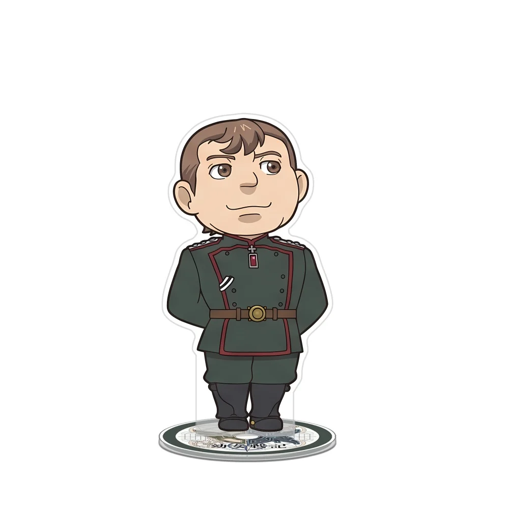 Saga of Tanya the Evil Acrylic Stand Keychain 2026 New Tanya Erich Chibi Military Desktop Display Figure Ornament view 3