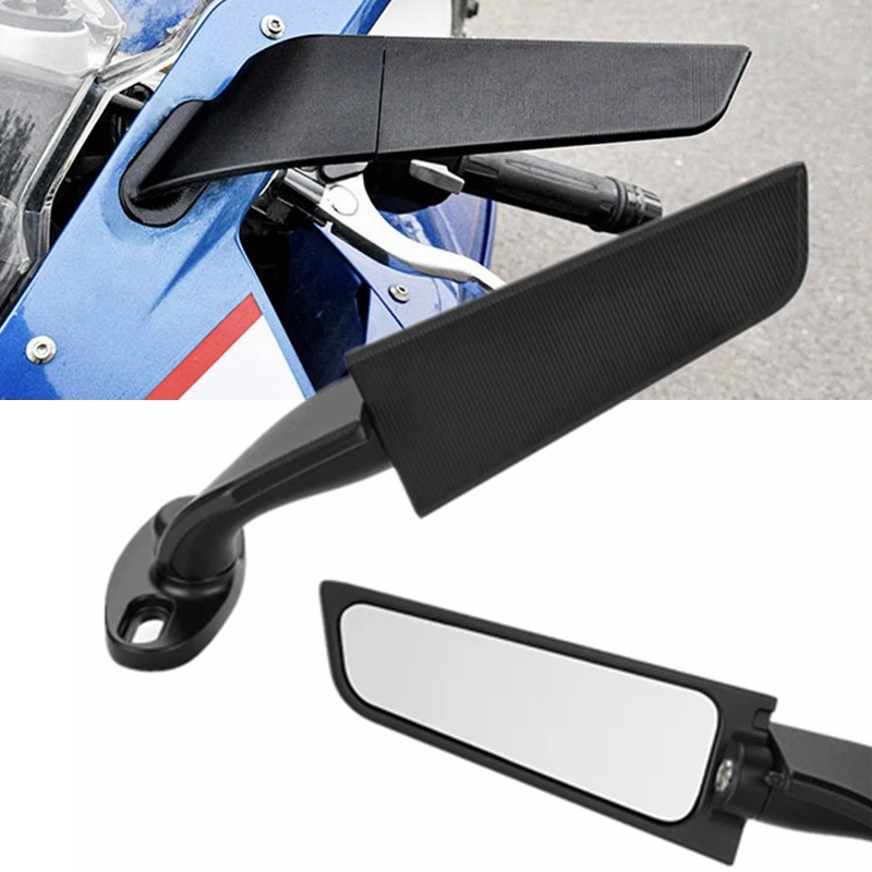 Lusterko motocyklowe zmodyfikowane skrzydło wiatru regulowane obrotowe lusterko wsteczne Moto akcesoria dla YAMAHA YZF R6 R1 R25 R3 R125 R15