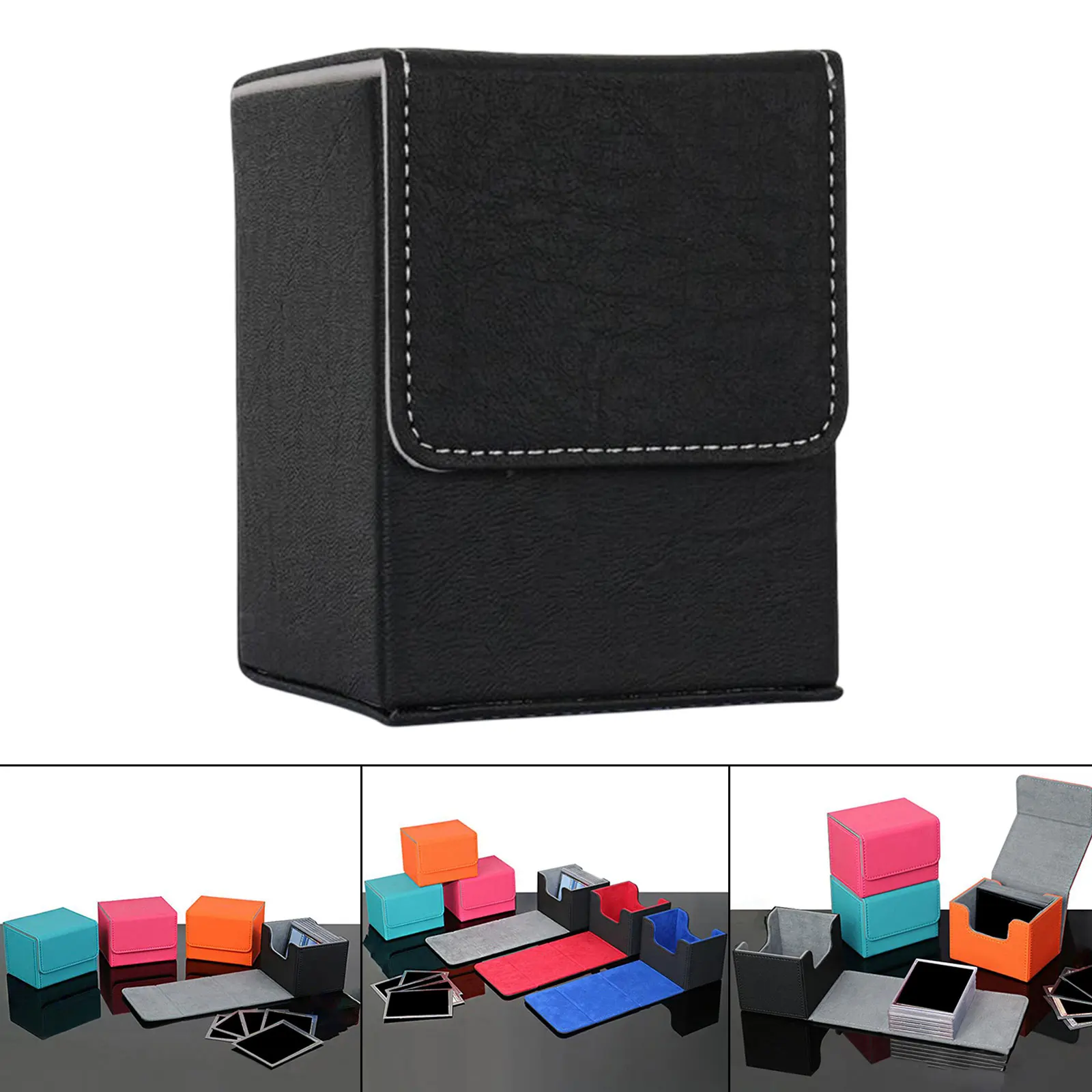 Card Carrying Organiser Case Holder Can Holds up to 100+ Trading Card Box for Trading Card Games Sleeved Cards Baseball Cards