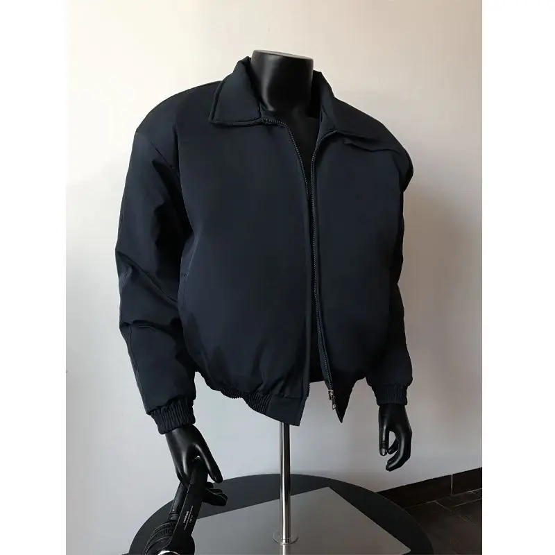 الأعمال عارضة سترة البدلة الخارجية معطف جديد الرجال في منتصف العمر وكبار السن الوقوف طوق زائد حجم الربيع والخريف