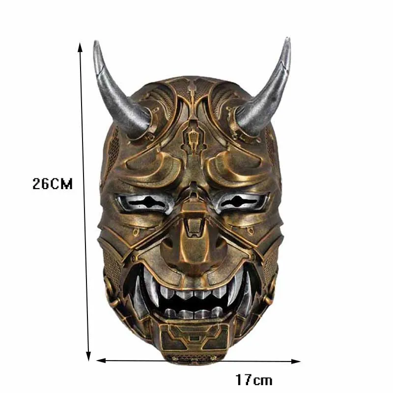 Halloween Neon Warrior Resin Mask Horror Game Ghost Face Wisdom Character Predator Masks Cosplay Halloween Party Costumes Props