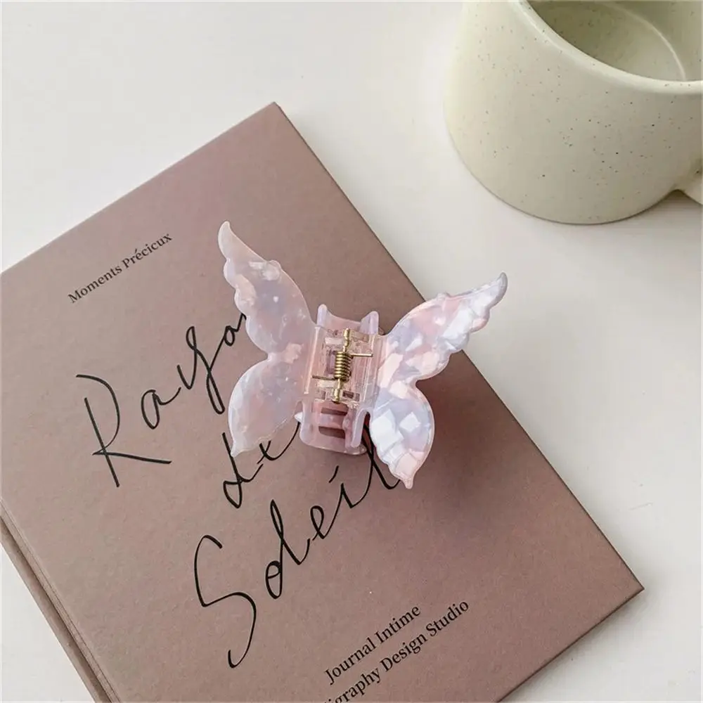 Fashion Acetate Fiber Butterfly Hair Claw Sweet French Retro Hair Clamps Colorful Hair Accessories