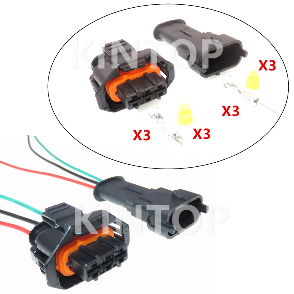 

1 Set 3 Pins 1928404073 1928403110 1928403966 Automotive Camshaft Sensor Wiring Harness Socket Starter Car Waterproof Connector