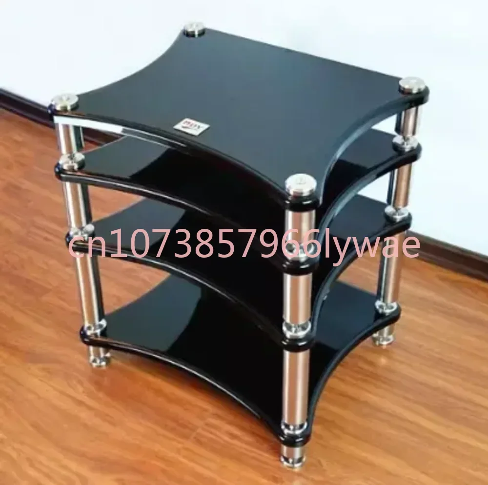 

3 Layer Solid Wood Hifi Amplifier Rack Cabinet Speaker Audio Equipment Shock Absorber Nail Shelf