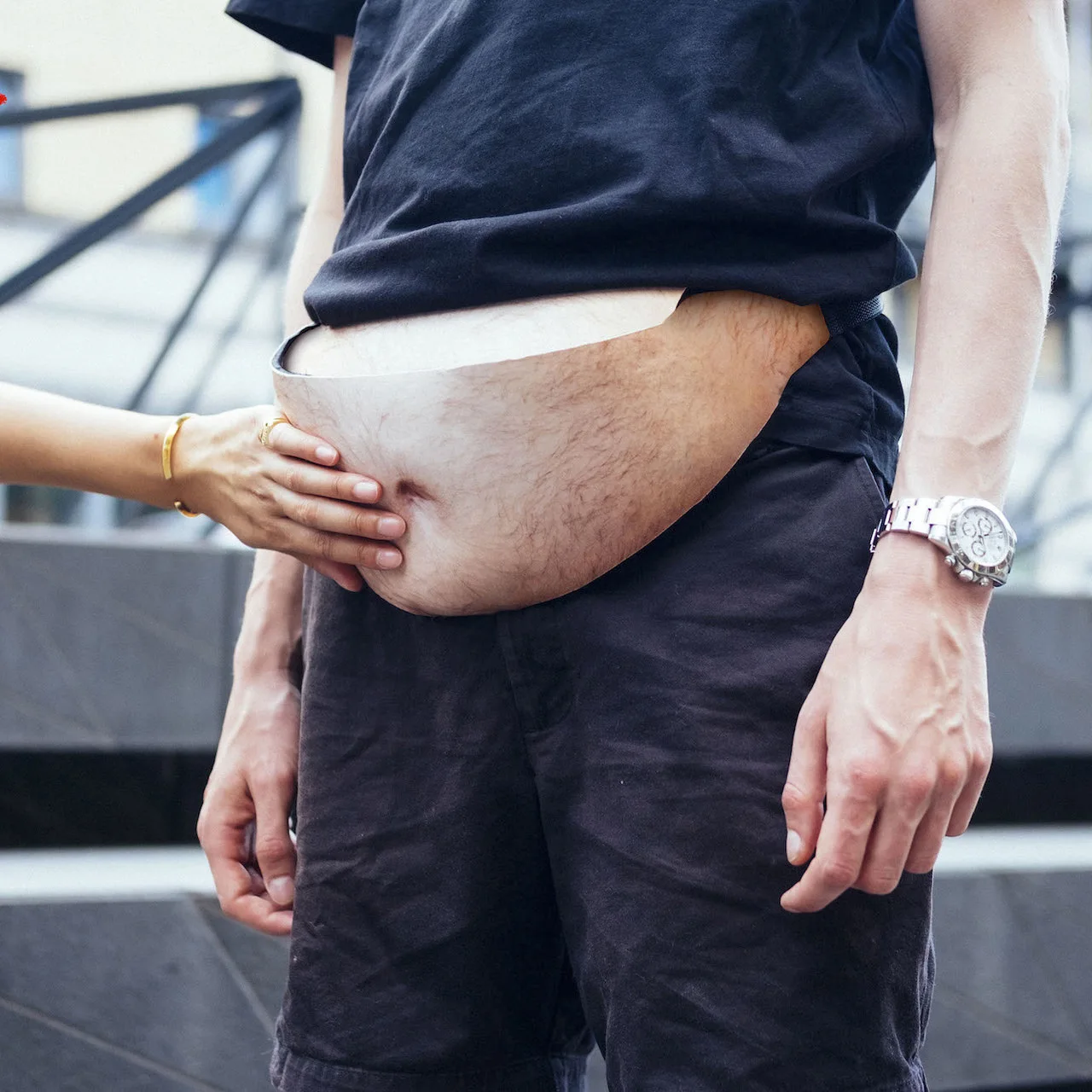 Beer Novelty Fun Men Women Dad Bag Body Waist Bags Fat Hairy Belly Fanny Pack Fashion Sports Belt Bags