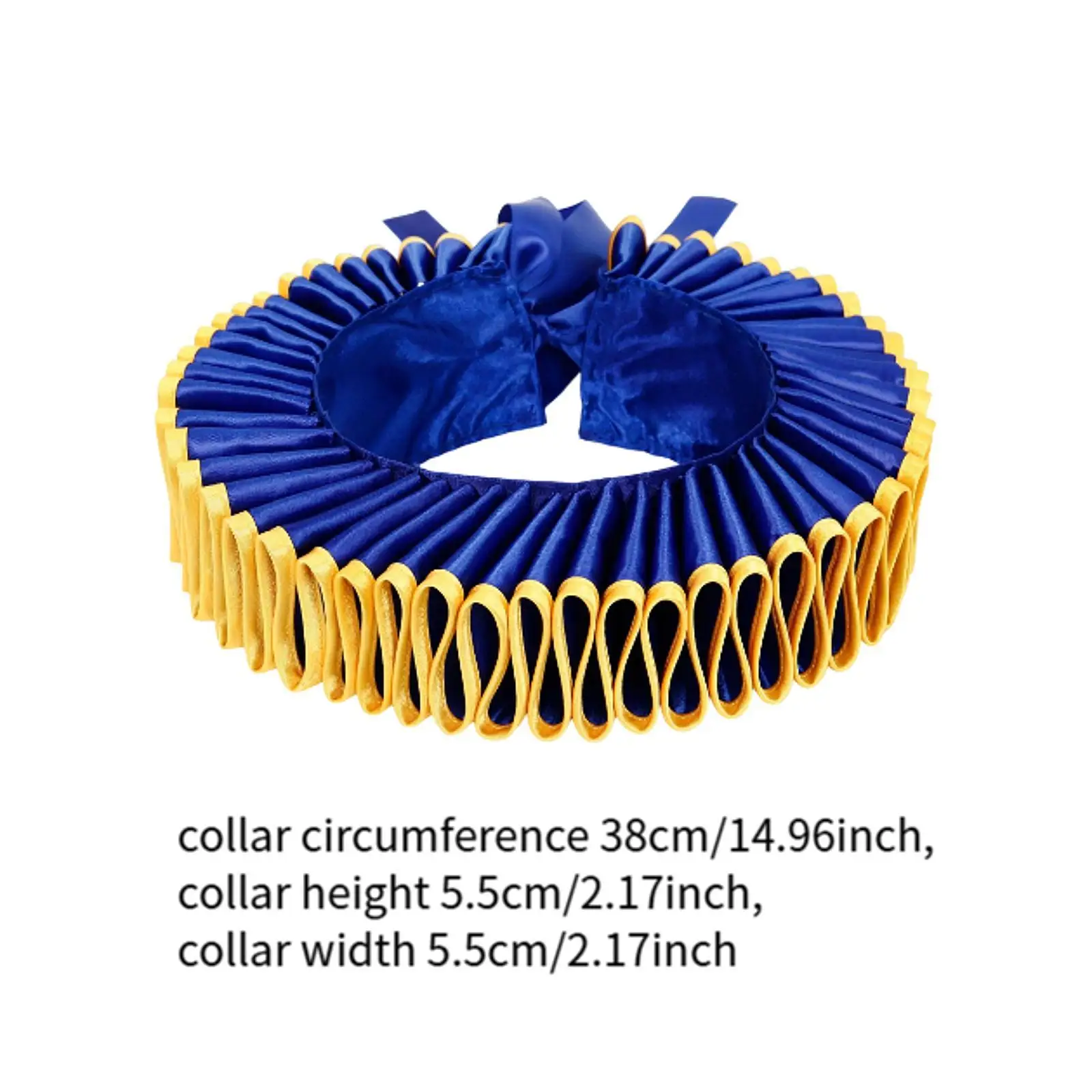 Elizabethan Neck Ruff Ruffled Collar for Photography Props Festival Party