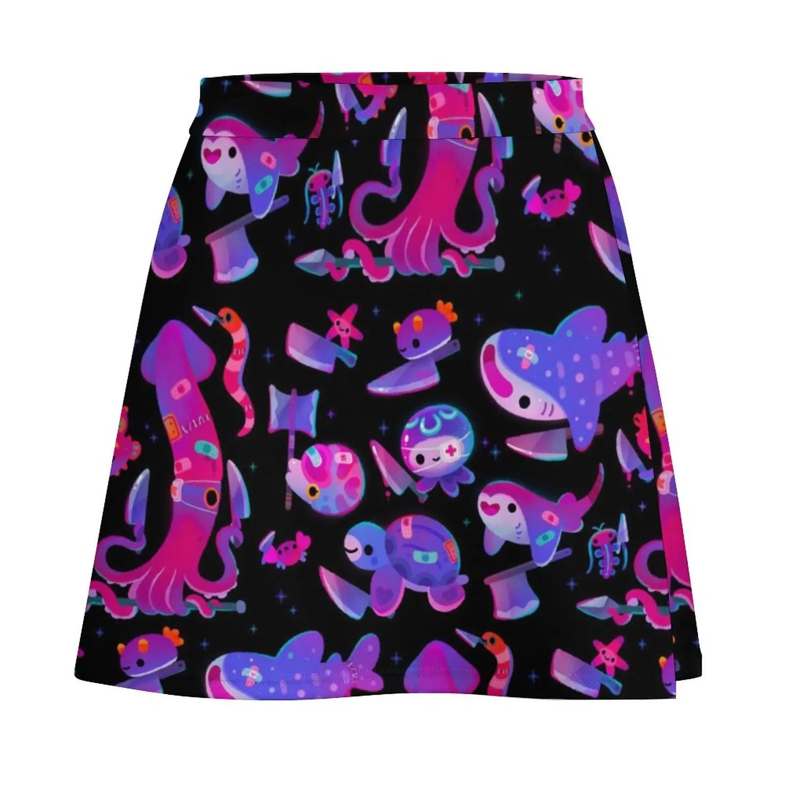 Stabby marine life Mini Skirt skirts for women 2025 japanese fashion Women's skirt