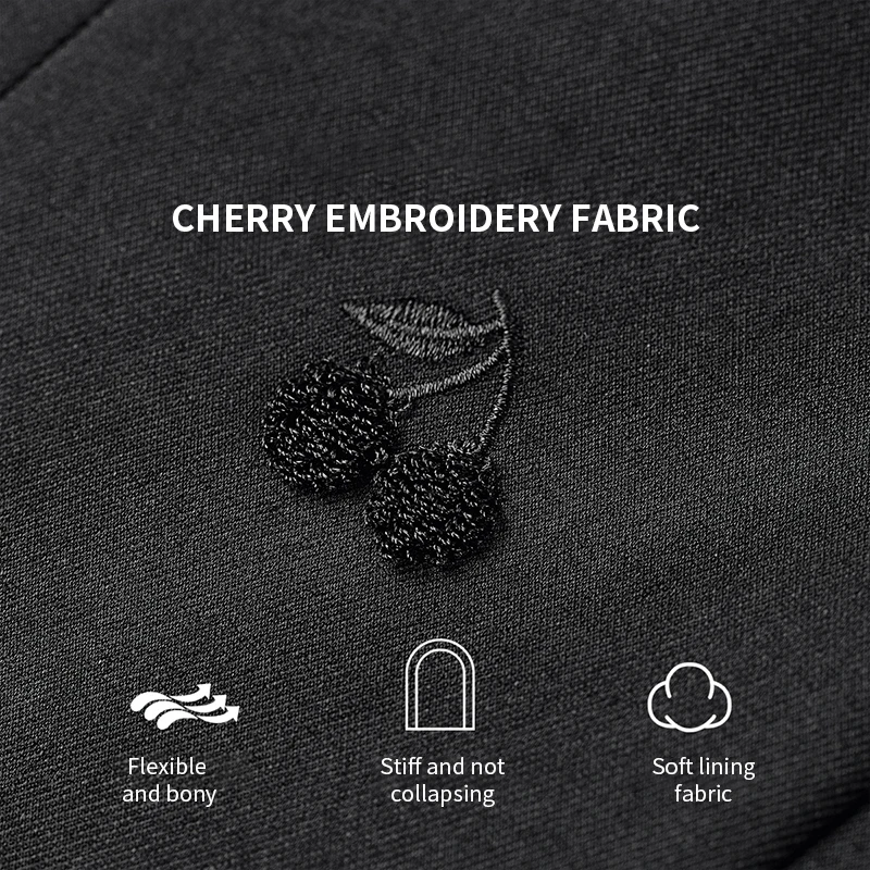 Sentubila colete saia ternos roupas de escritório feminino 2025 outono cereja bordado colete curto plissado saia linha a 153za2655