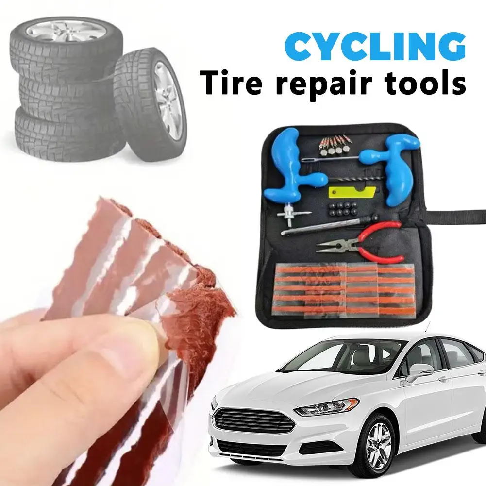 

Protable Cycling Quick Repair Equipment 42pc Handle Tire Repair Tool For Bicycles & Motorcycles Bag Packaging Repair Tool Set