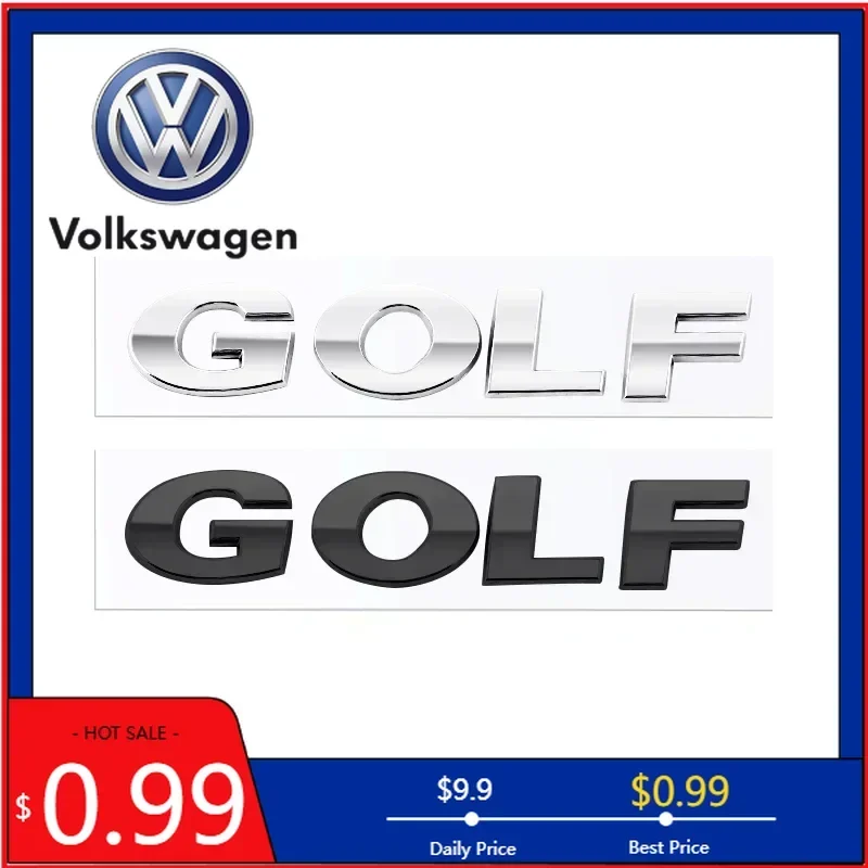 

VW 2026 Hot Car Rear Trunk Middle ABS Letters Badge Nameplate Emblem Logo Styling Stickers Decoration Accessories For VW Volkswa