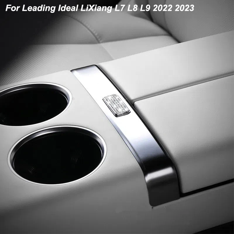 For Leading Ideal LiXiang For L6 L7 L8 L9 2022 2023 Center Control Armrest Box Switch Crystal Style Sticker Interior Accessorie