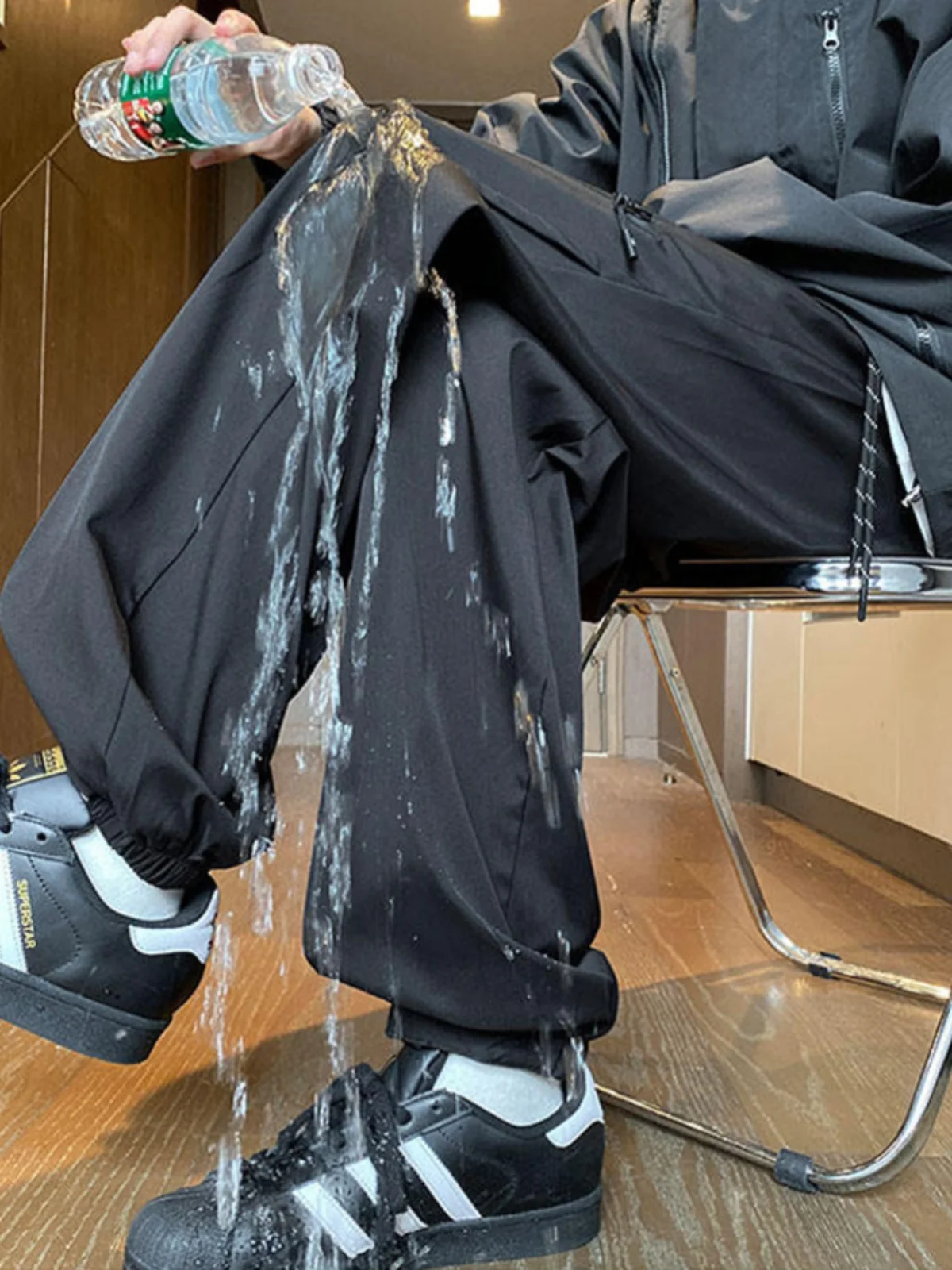 

Мужские водонепроницаемые брюки-карго на флисовой подкладке, утепленные, осенне-зимние рабочие брюки, американского стиля, свободного кроя, повседневные.