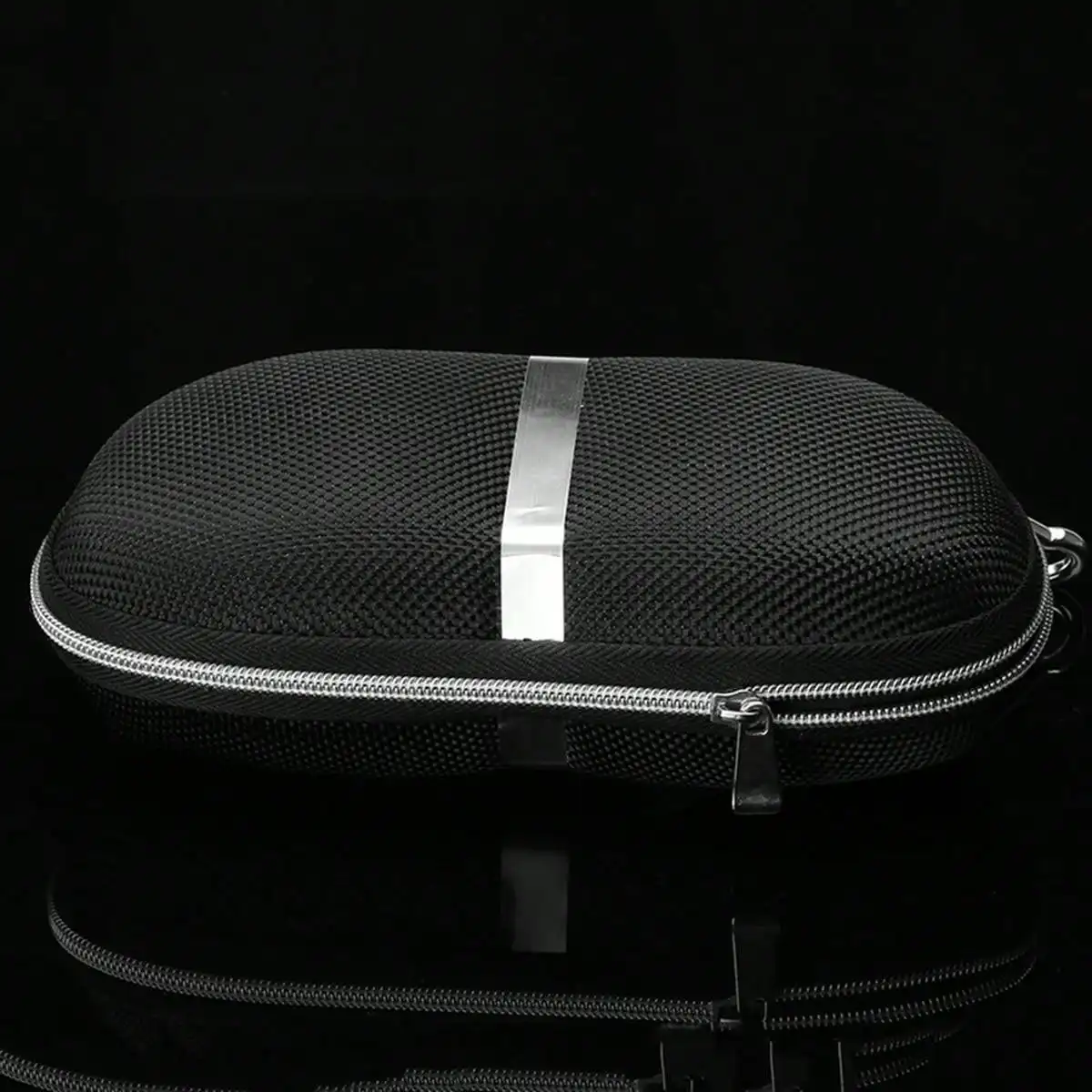 

1pc New glasses box fashion zipper box with aluminum hook sunglasses box flat mirror sunglasses for glasses box.