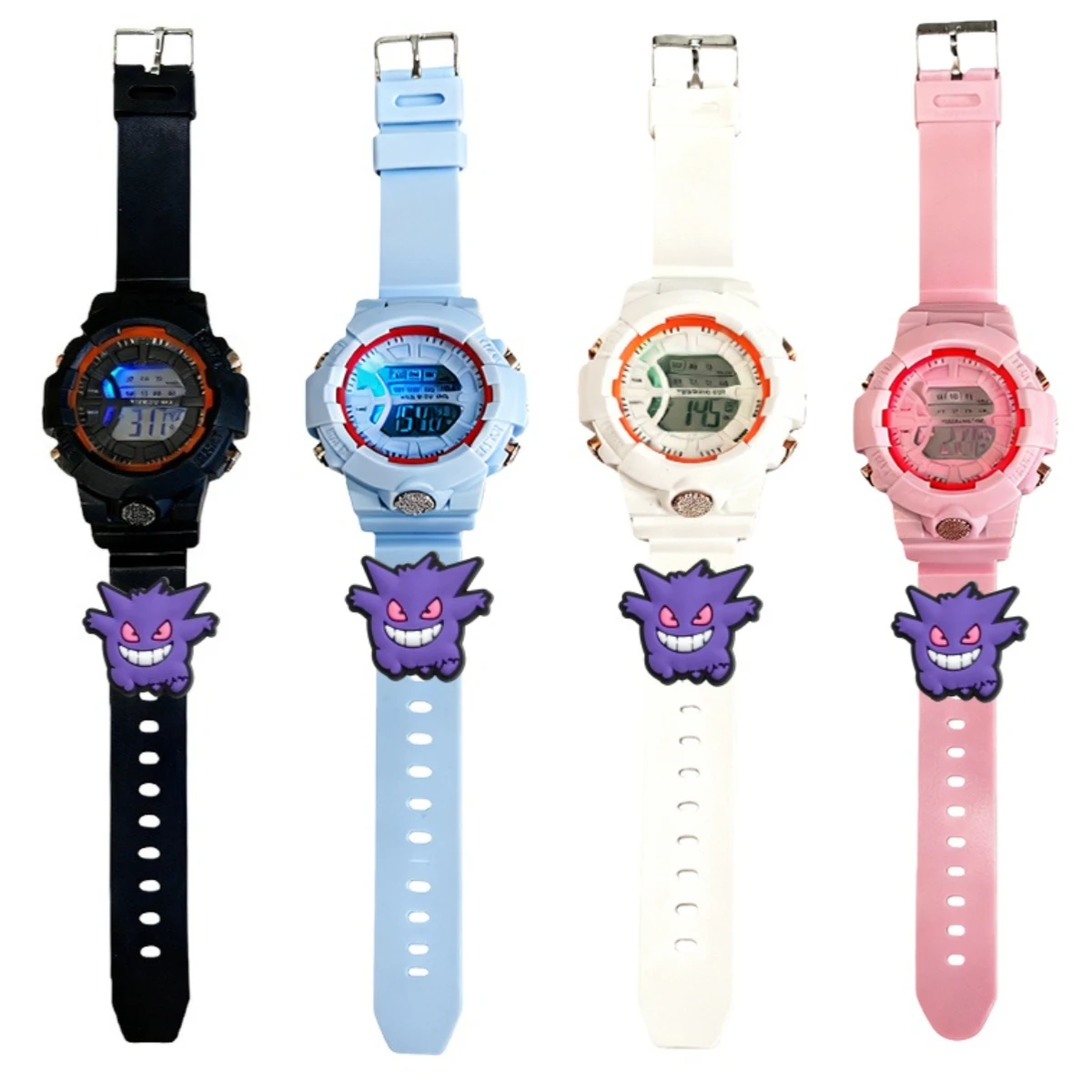 El mejor reloj de dibujos animados de Pikachu para niños, relojes de moda de dibujos animados, pantalla LED Digital electrónica, reloj Kawaii, regalo de Pokémon resistente al agua