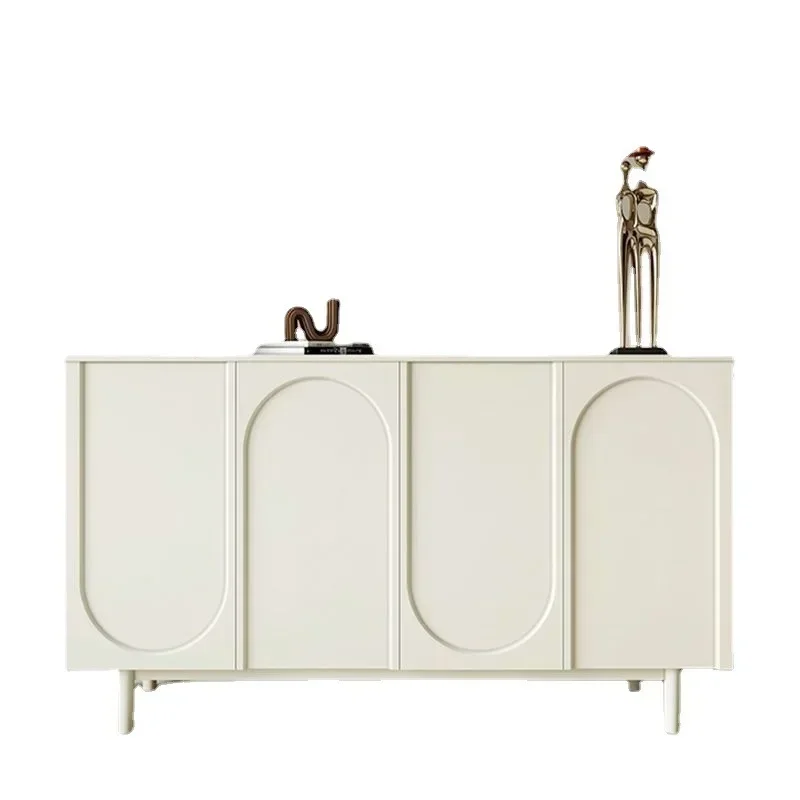 

Creamy light luxury sideboard, modern minimalist white kitchen cabinet, TV cabinet, living room sideboard, wine cabinet, storage