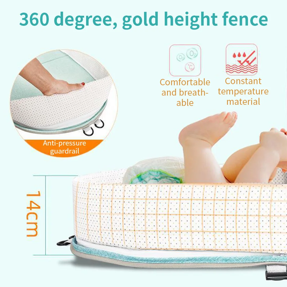 Baby Basket Folding Newborn Bionic Beds Crib With Mosquito Net Infant Portable Bassinet Bumpers Travel Nest Bed Sleeping Pat