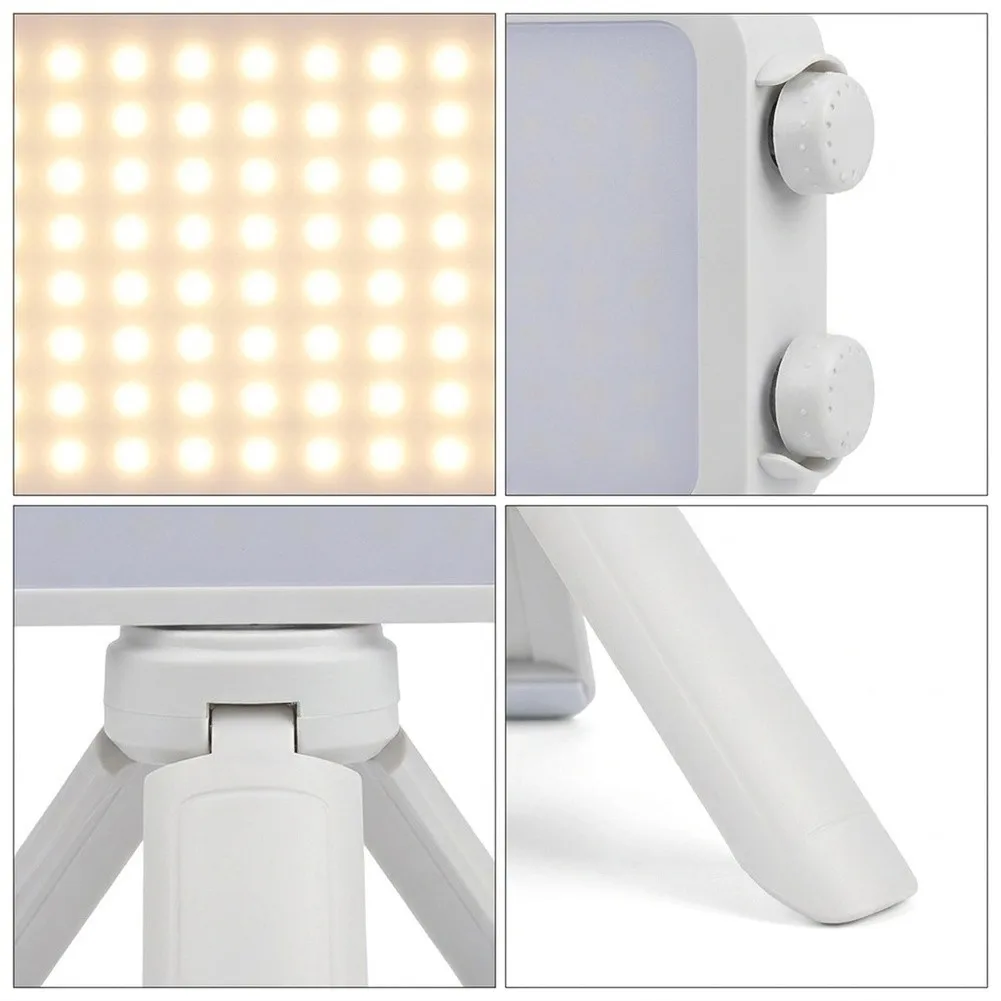 40W Compact Fill Light for Selfie Lighting Outdoor Filming with 1/4 Inch Mount Compatibility and Smooth Dimming Function