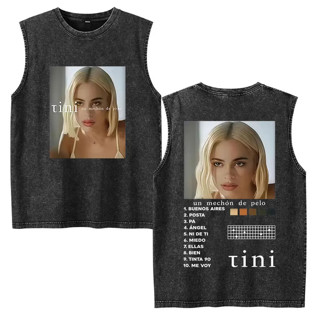 

TINI STOESSEL Futtura Tour Album 2025 Merch T-Shirt Men Women Retro Washed Tank Cotton T Shirt Casual High Quality Tops T Shirt