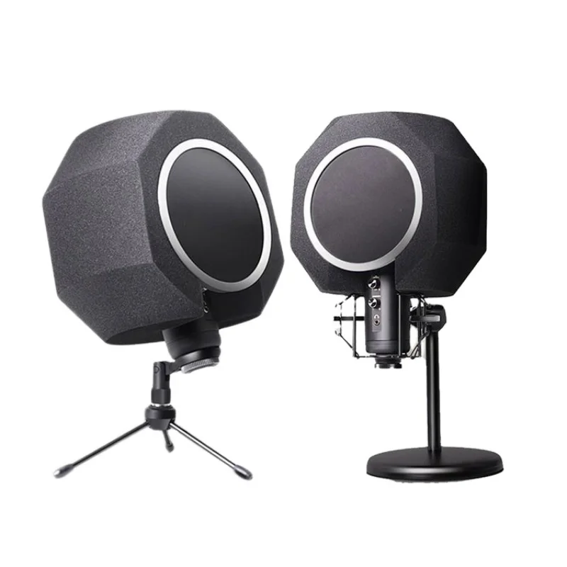 Wholesale Microphone Pop Filter Foam Vocal Booth Sound Isolation Shield Acoustic Screen For Studio Singing Recording