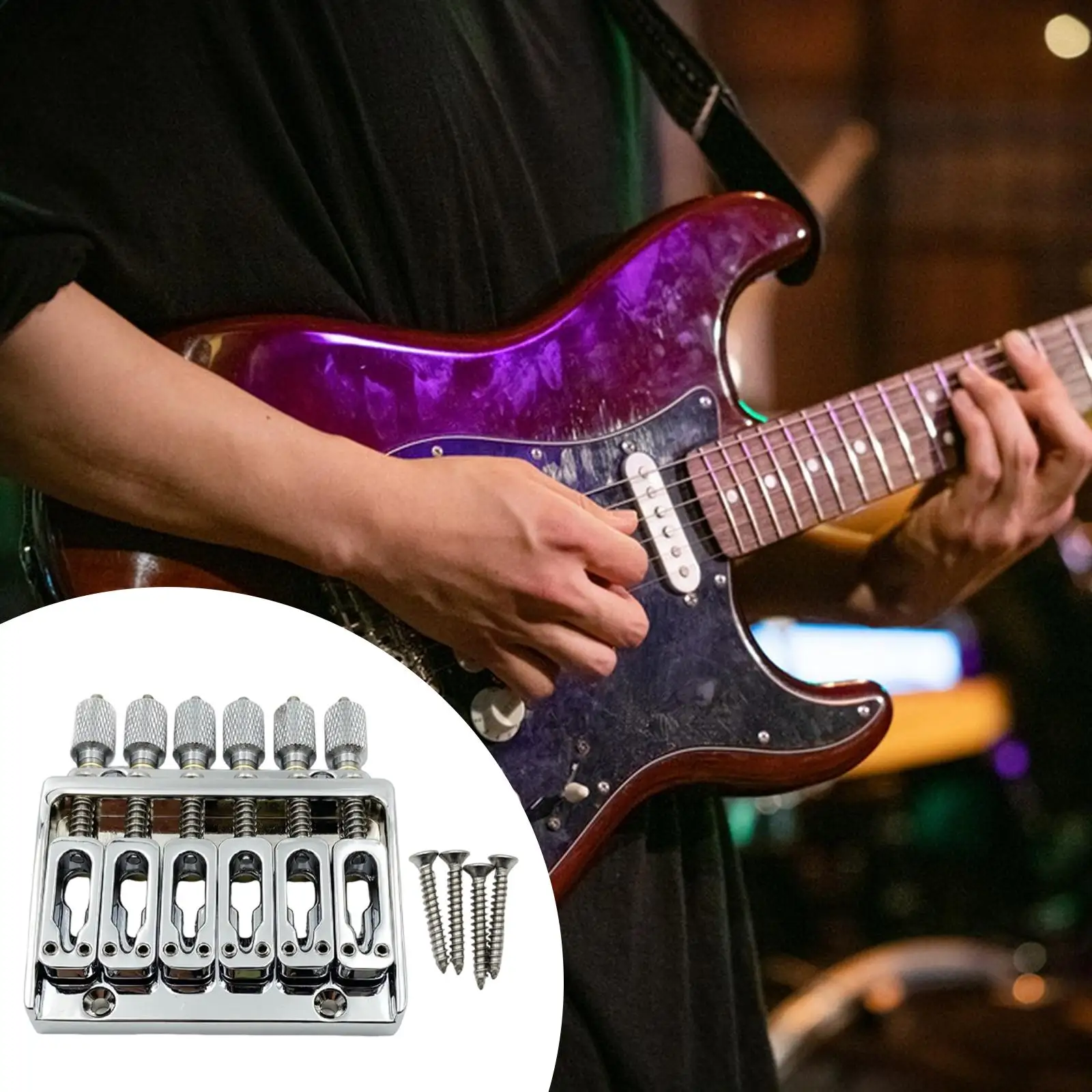 

Безголовый металлический тейлпайс для электрогитары, замена для электрогитарного бридж-механизма