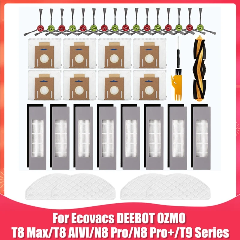 Akcesoria zamienne dla Ecovacs DEEBOT OZMO T8 AIVI T8 Max N8 Pro/N8 Pro + Robot części zamienne do odkurzaczy