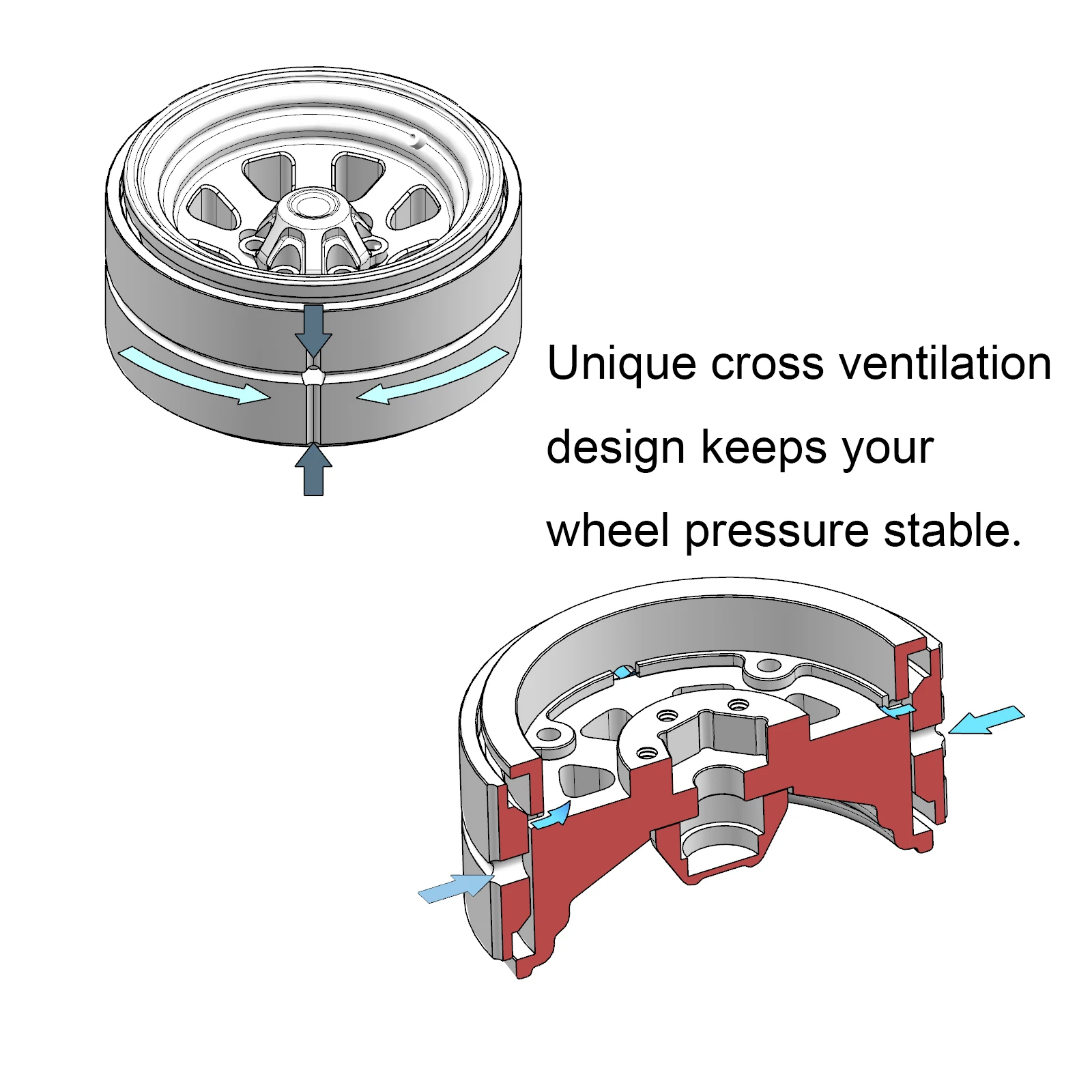 DJ 1.3 Beadlock Wheel 8-Spoke Retro Wheels Beadlock Deep Dish 1.3\