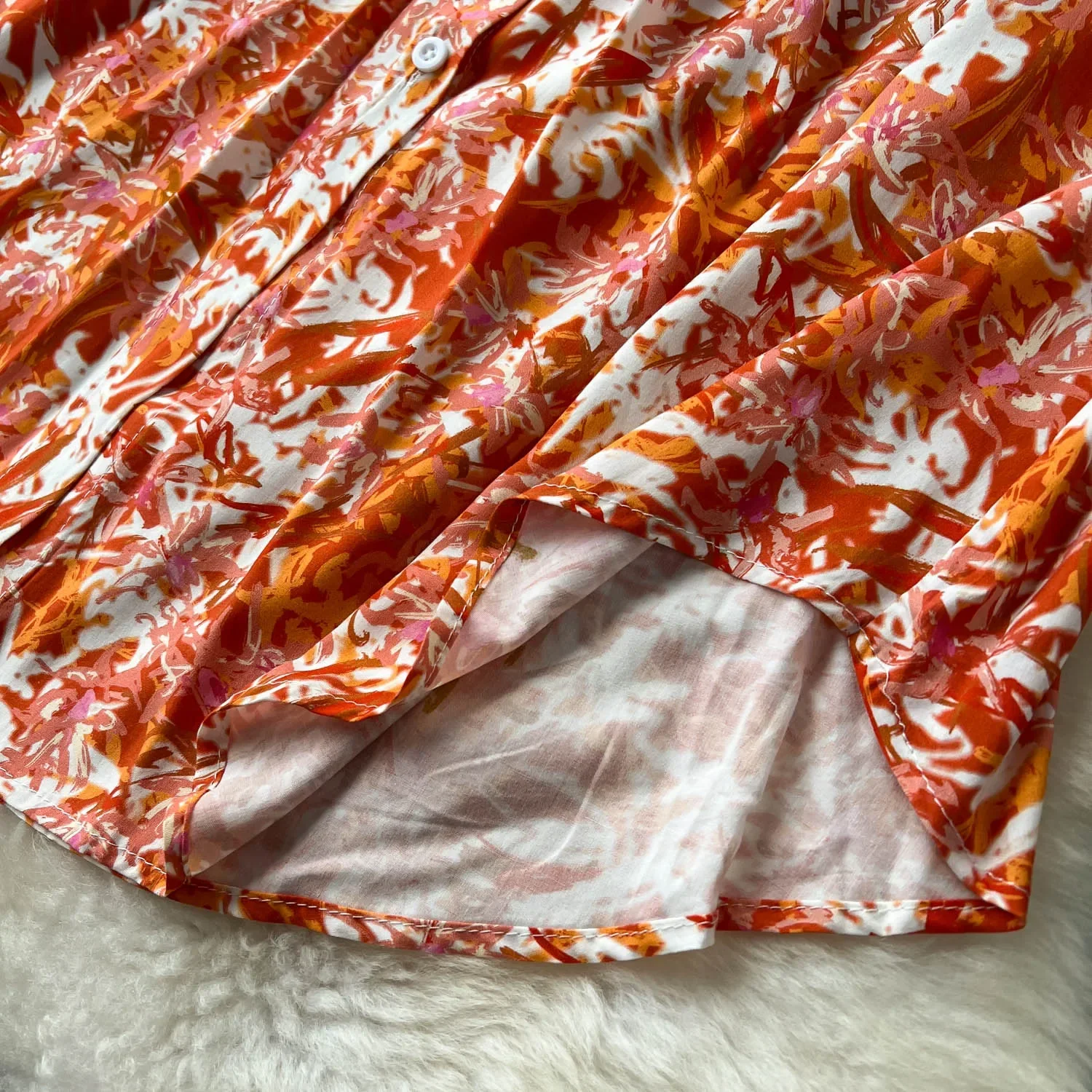 Camicie lunghe stampate Boho da donna abito estivo con colletto rovesciato abito da festa a maniche lunghe abiti da sera Casual femminili abiti