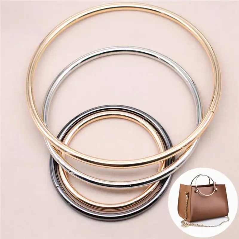 Sac rond en métal pour bricolage, remplacement, sacs à main, sac à main, accessoires de sac faits à la main, cadre de couture, 7.5 cm, 10cm, 2 pièces