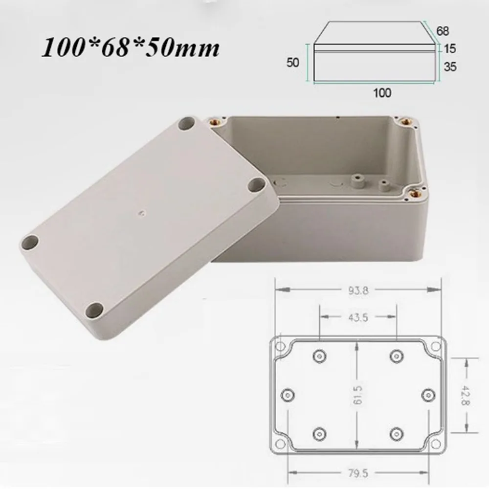 New Waterproof Enclosure Box ABS Plastic Electronic Project Instrument Case Multistyles Electrical Project Box